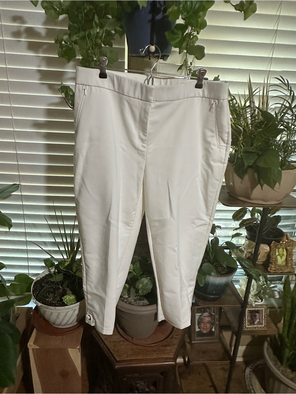 Rafaella White Curvy Dress Pants